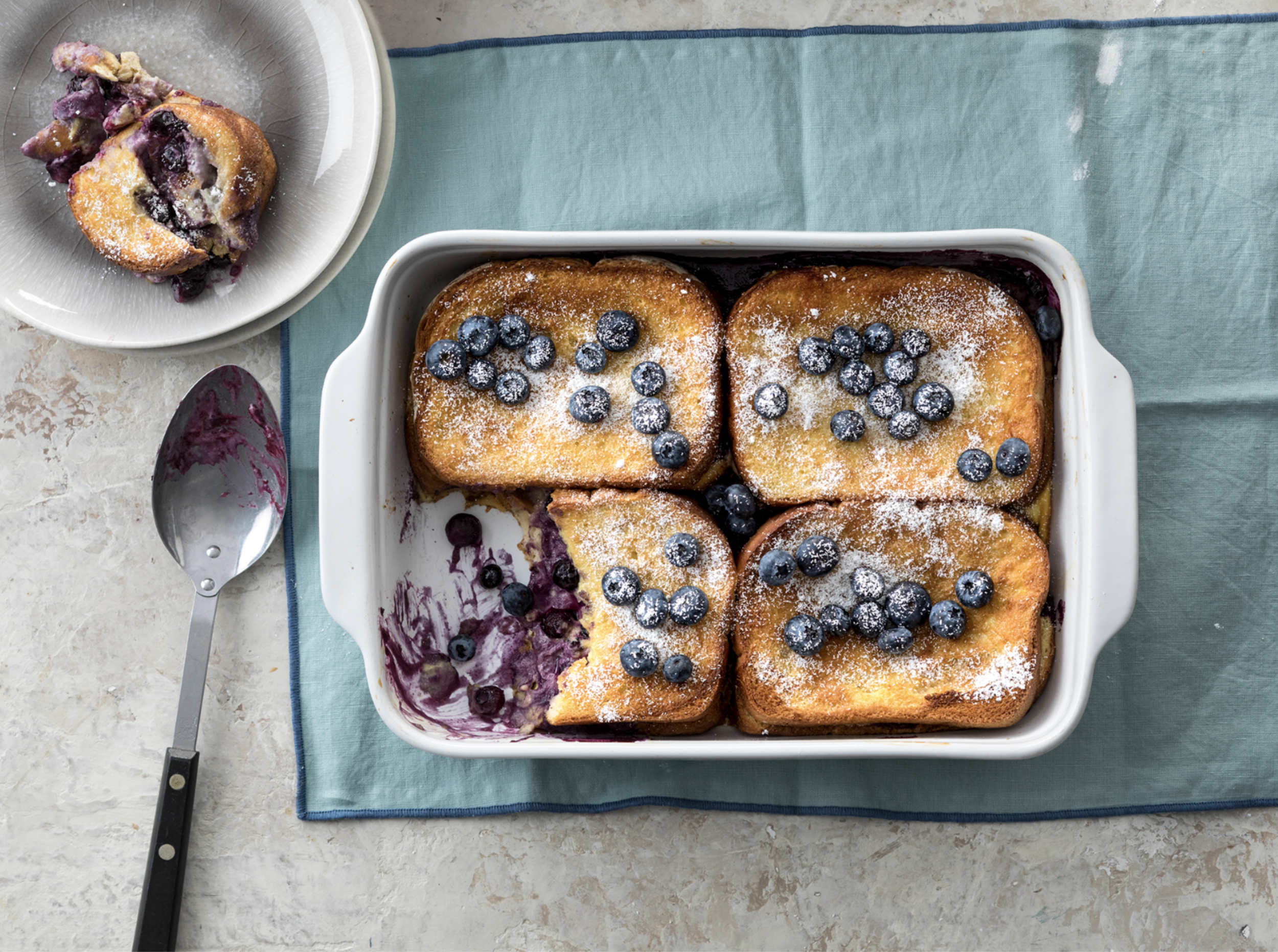 Easy Overnight Blueberry French Toast