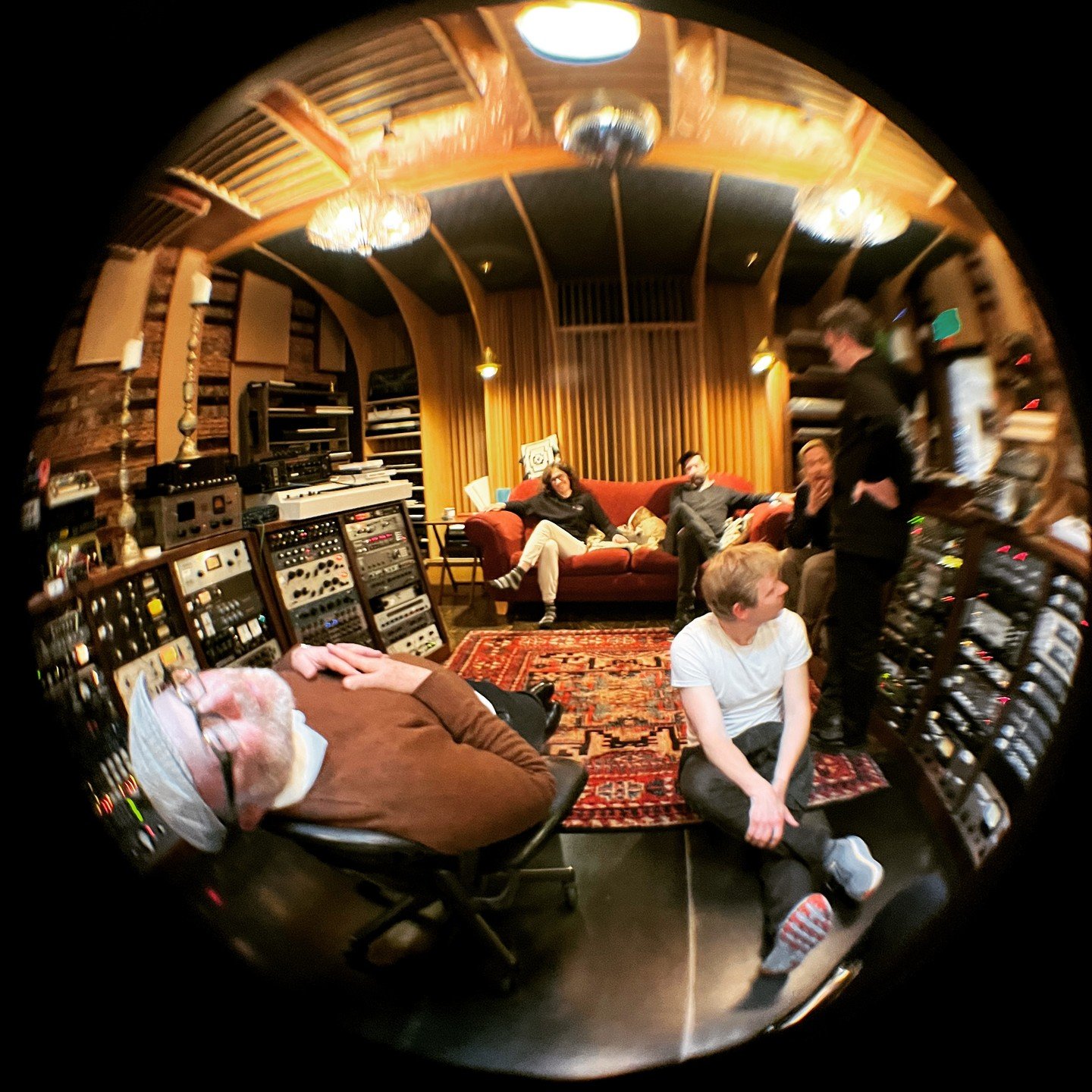 The next Todd Sickafoose recording in progress at Flora Recording &amp; Playback. Day 3. Its making us all very happy. @floramartine @todd_sickafoose @tedpoor @instagambz @physlew @adamlevyguitar