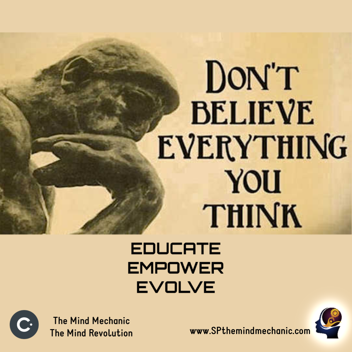 JUST BECAUSE YOU THINK IT...