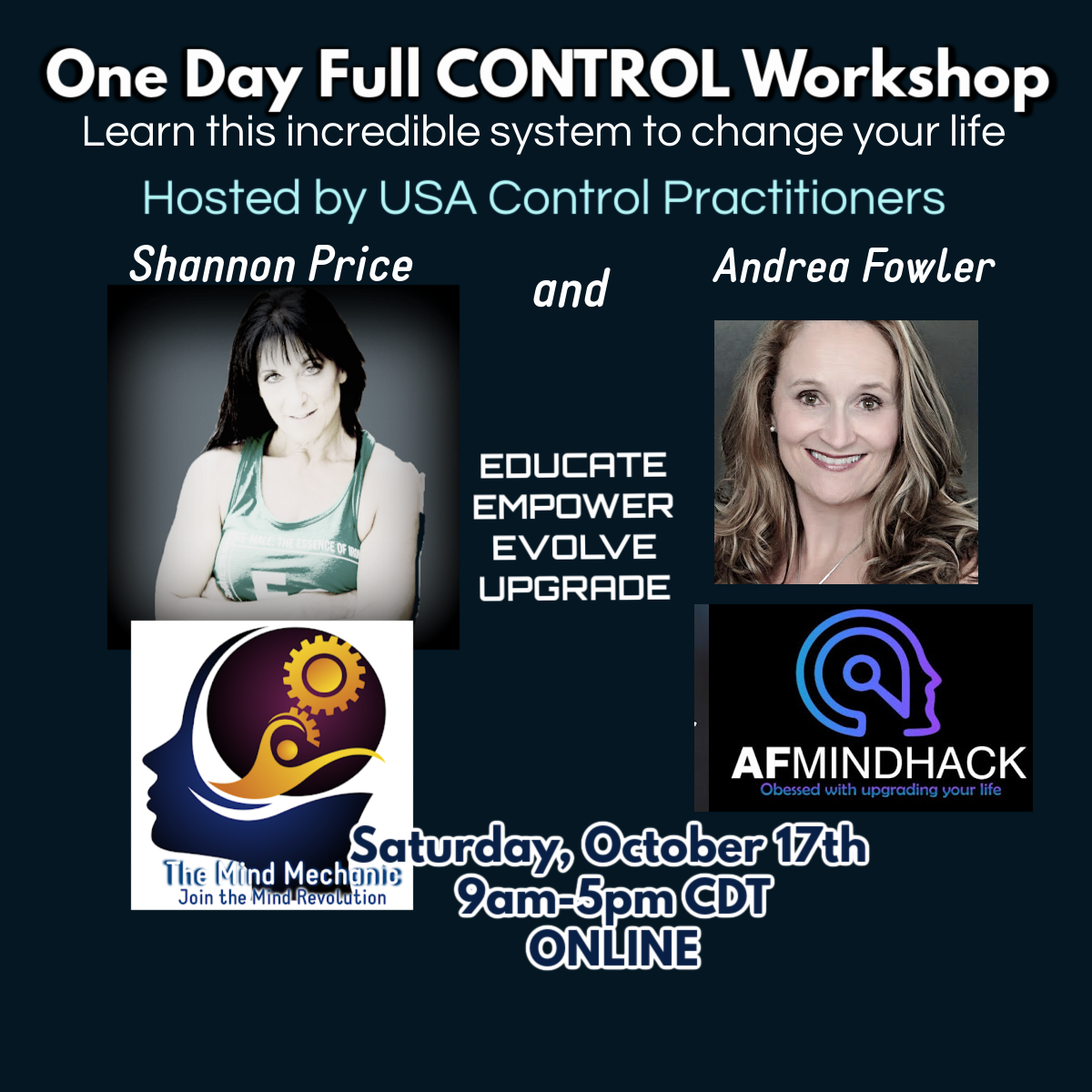 ONE DAY FULL CONTROL METHOD WORKSHOP