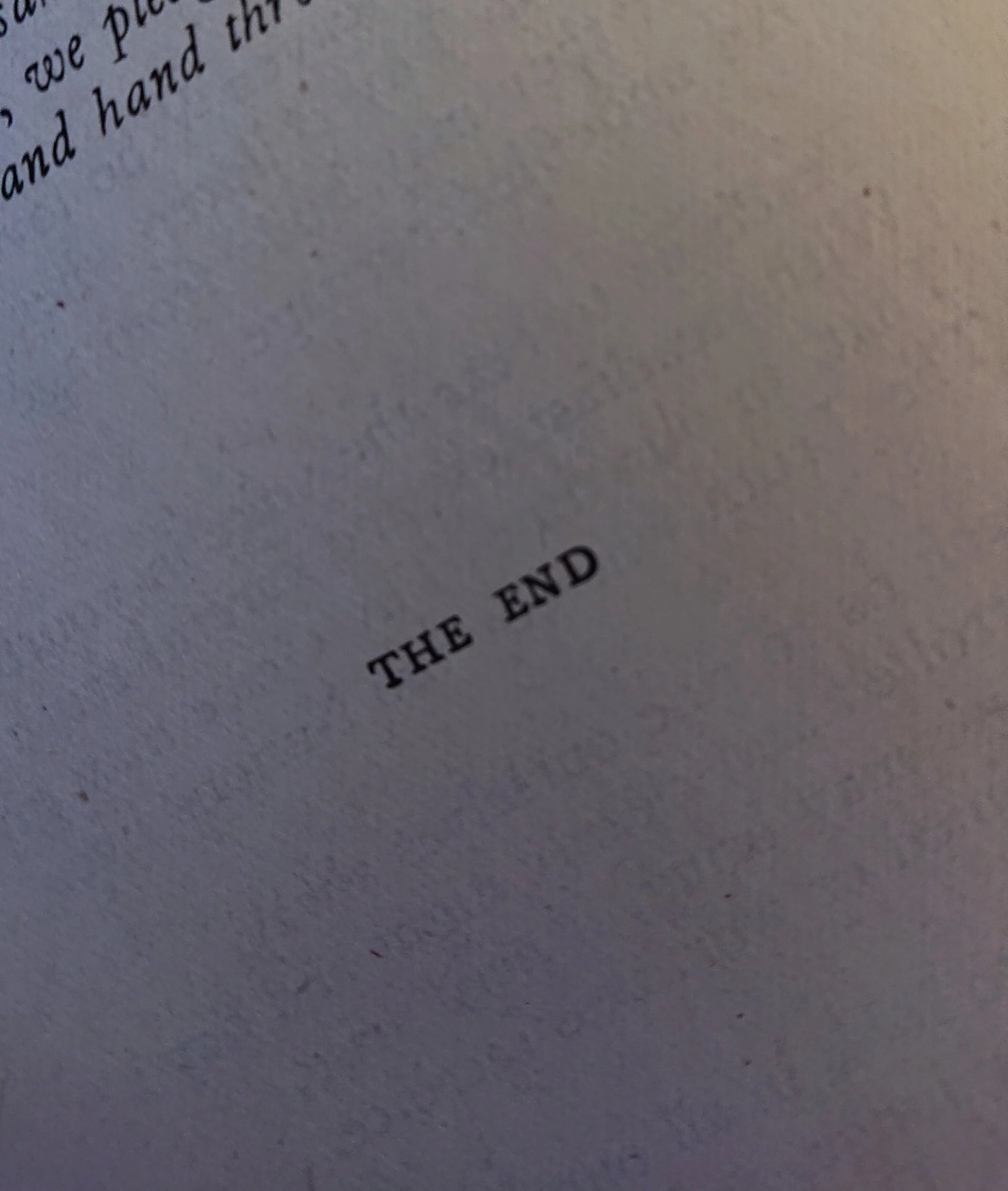 Endings: Are We Nearly There Yet?