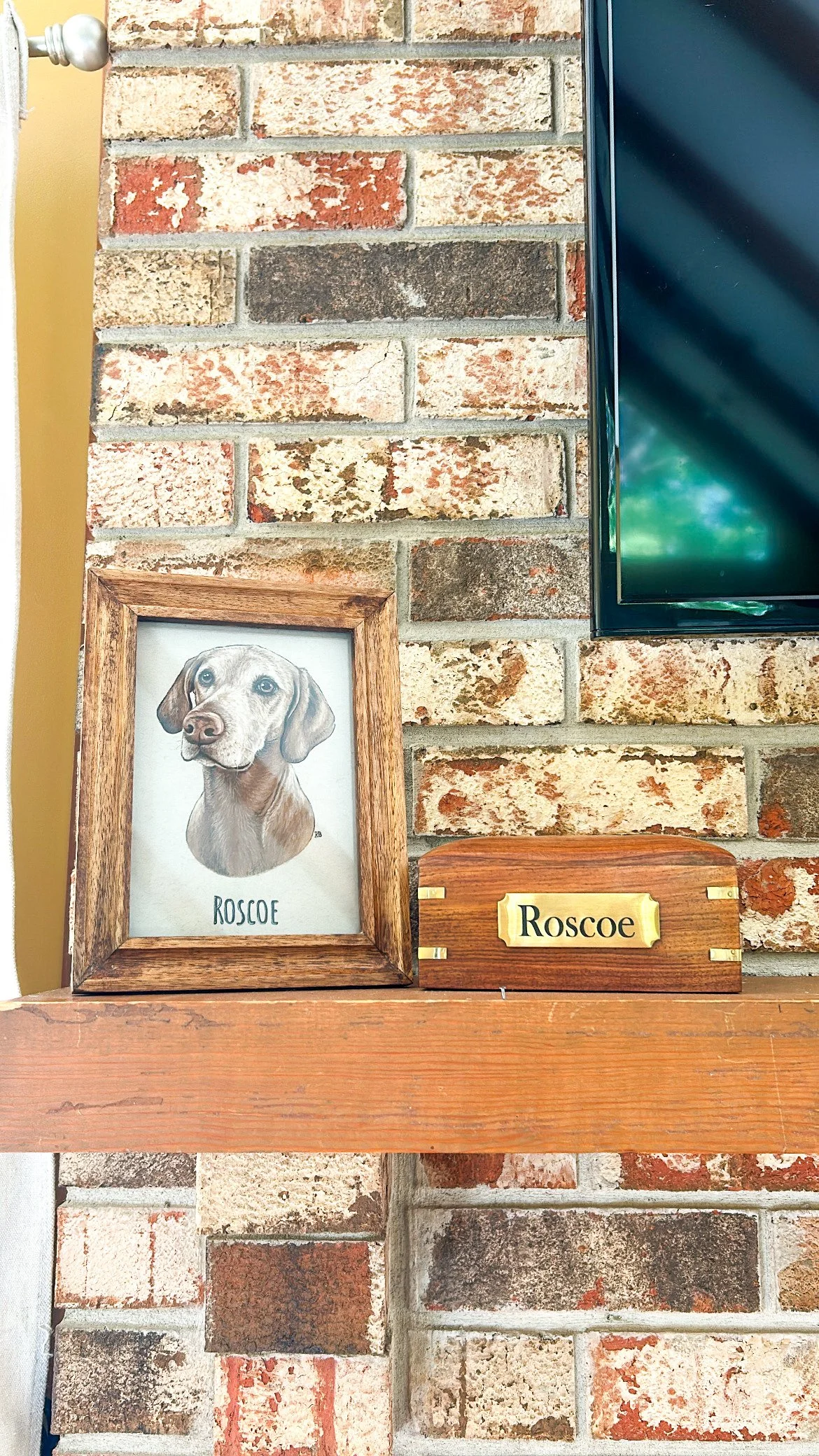 Client Photo of a Memorial Portrait