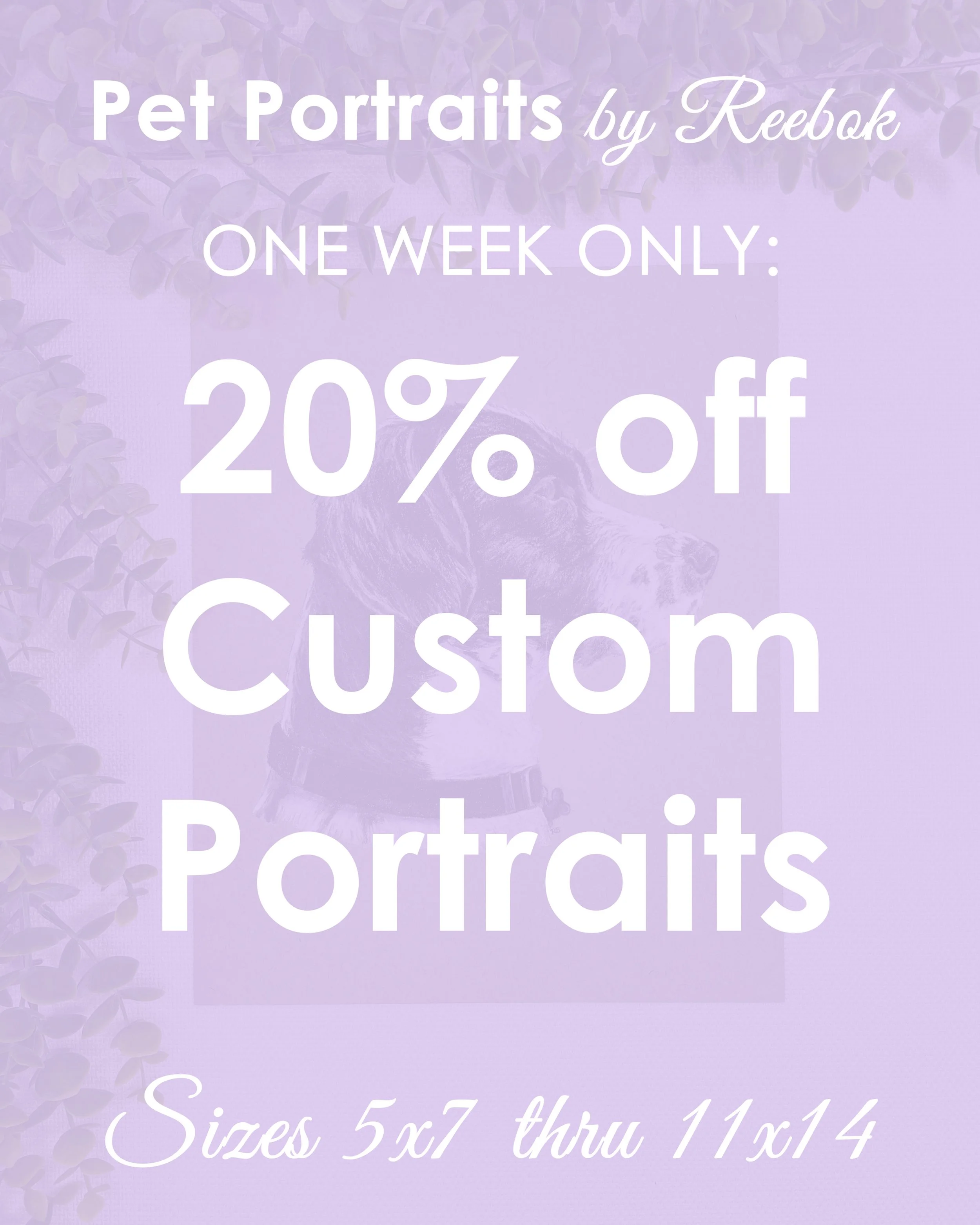 Custom Portrait Sale