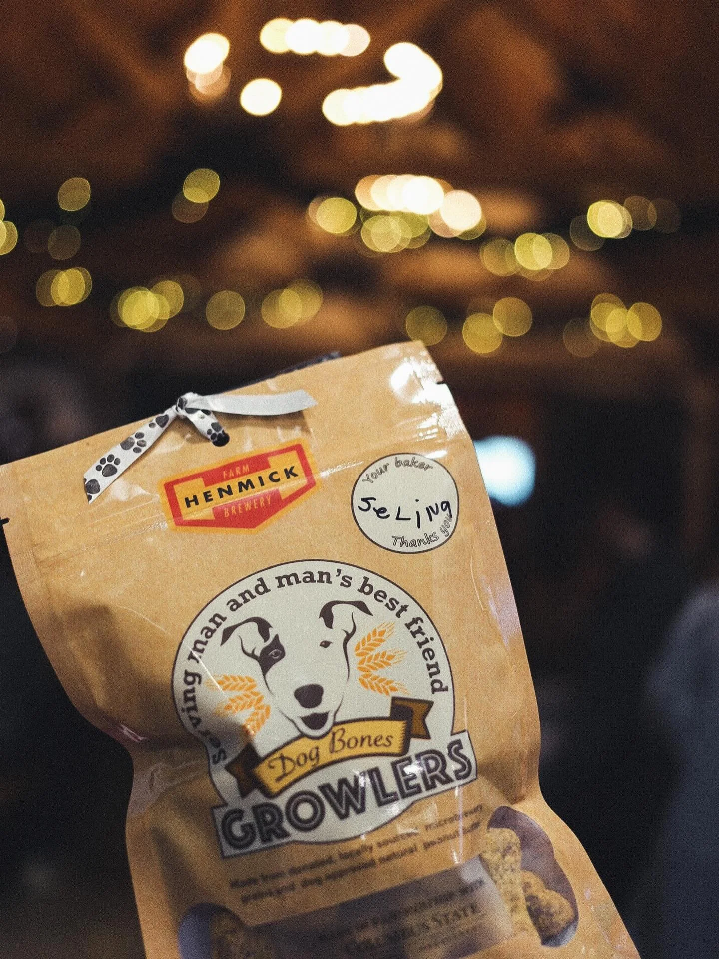 Henmick is excited to partner with @growlersdogbones to offer their product in our taproom! Purchase a bag for $8 while shopping other local products.
Limited time only / while supplies last. 

About @growlersdogbones 
-OUR MISSION AS A REGISTERED 50