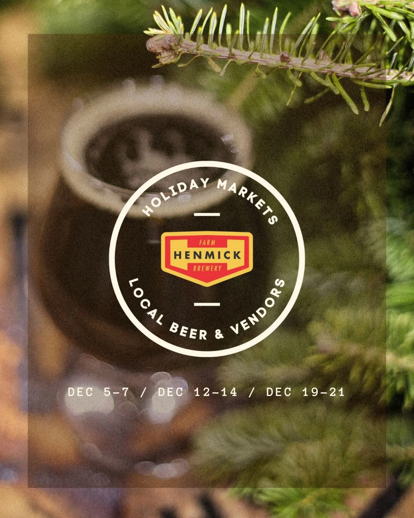 Thank you to last weekend&rsquo;s guests and vendors for helping us start the holiday market season at Henmick! We can&rsquo;t wait to keep the festivities going. 

The markets will be held inside of the brewery featuring local vendors, craft beer, s