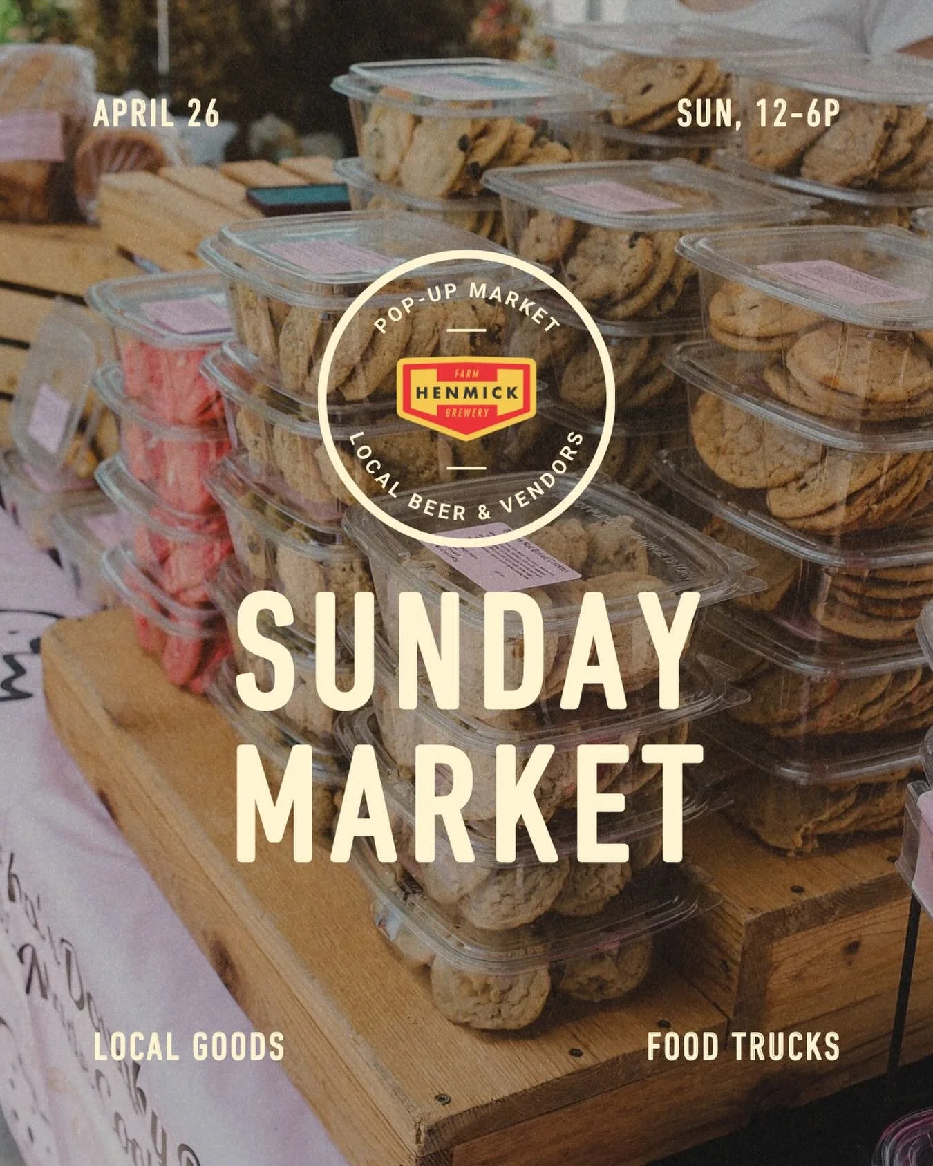 Sun, April 26, 12-6p
Join us for a market featuring local baked goods, candied jalape&ntilde;os, tallow skincare, pet supplies, jewelry &amp; more!

Airplant Chick
Samantha&rsquo;s Doughy Delights
All Jules Up
Lalunablue Creations
Quattro Coffee Comp