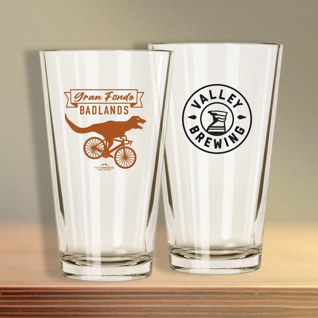 Get ready to raise a glass to an epic ride! 🍻 Participants of this year's Gran Fondo Badlands will receive one of these wicked pint glasses as a token of our appreciation.⁠
⁠
Sign up now (TransRockies.com) to secure your spot and snag one of these a