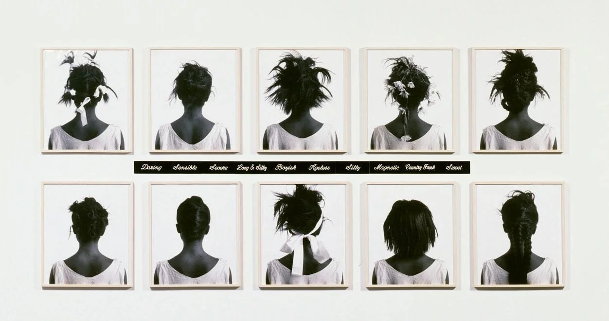 Lorna Simpson, born in Brooklyn, New York, in 1960, synthesis between image and text is profound and intimate. If one were to consider Lorna Simpson as a writer, the textual element of her works could have an autonomous life as prose poems, very shor