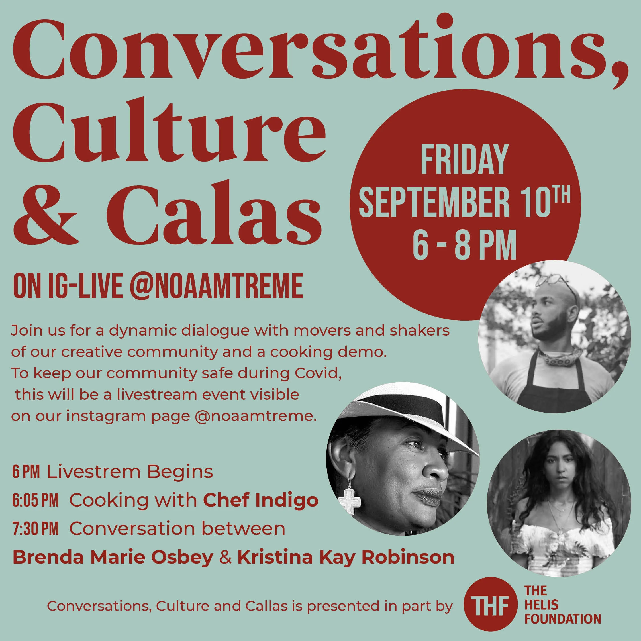 Conversations, Culture &amp; Calas 