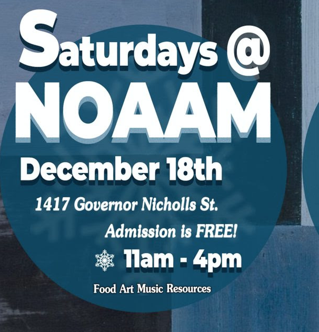 Saturdays @ NOAAM