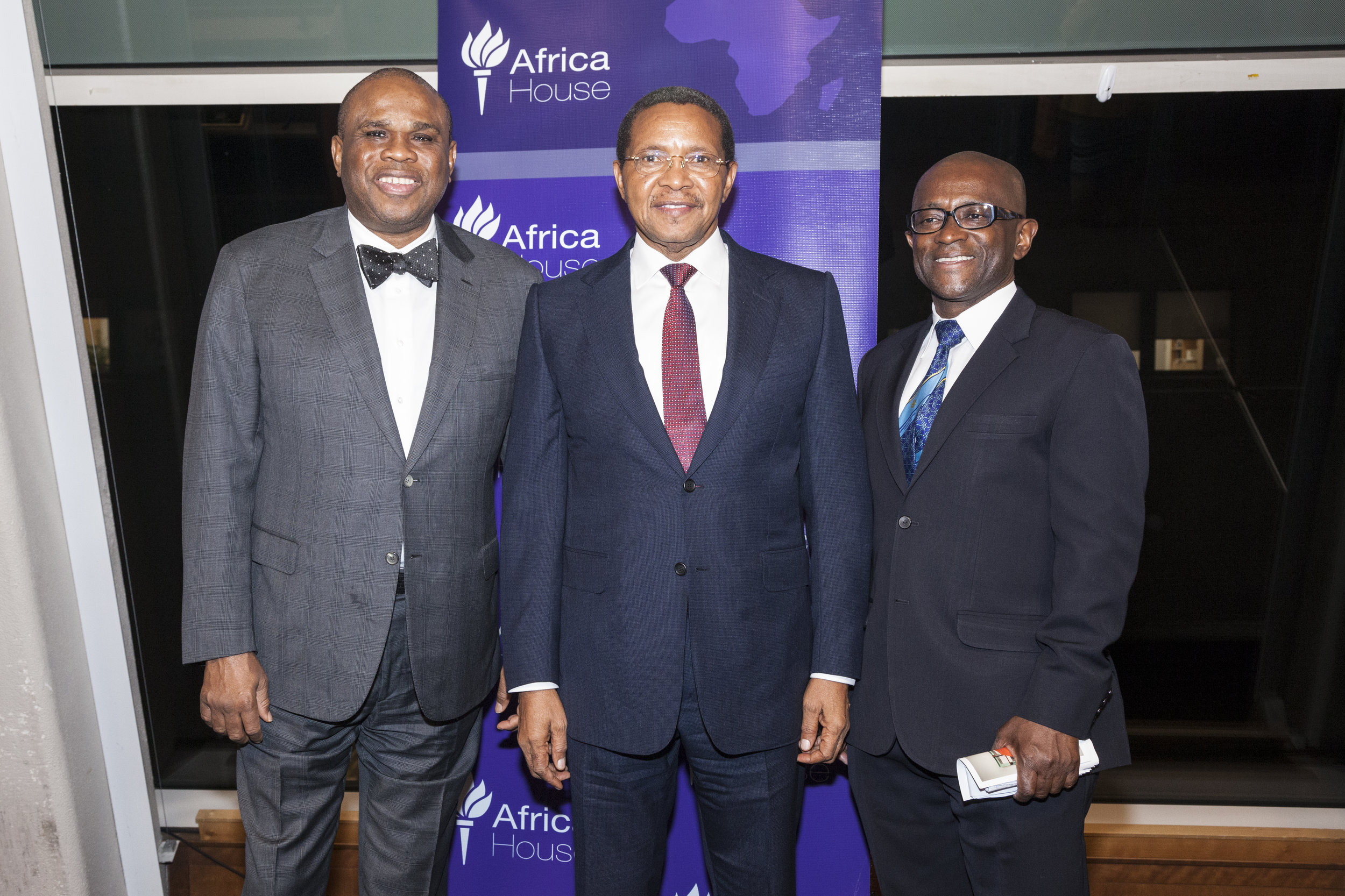 2018 Gala Honorees H.E. Dr. Jakaya M. Kikwete, Former President of the United Republic of Tanzania, and Dr. Benedict Oramah, President of the African Export–Import Bank (Afreximbank)