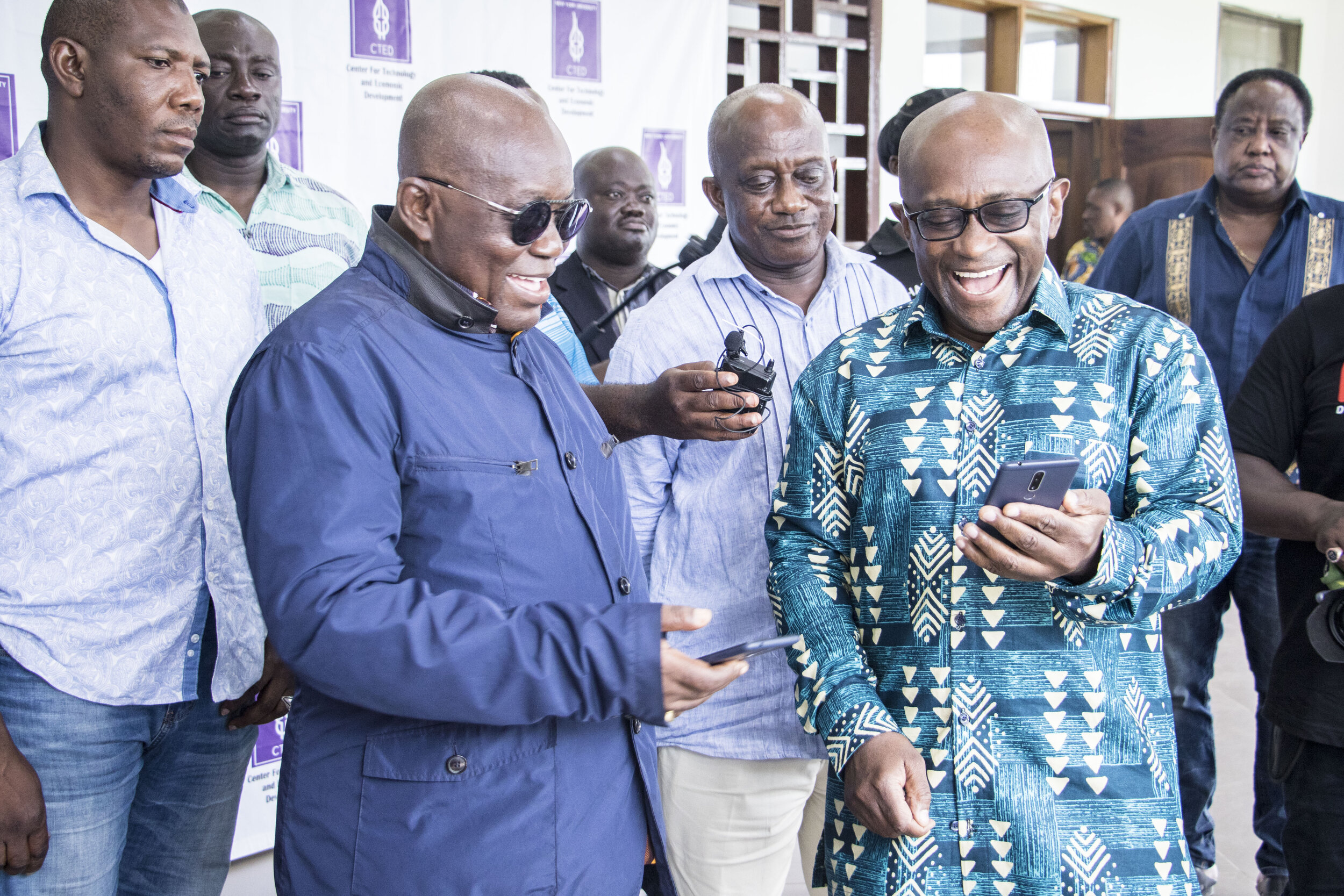 Prof. Yaw Nyarko Hosts H.E. President Nana Akufo-Addo, President of the Republic of Ghana at the CTED Research Center in Kumawu