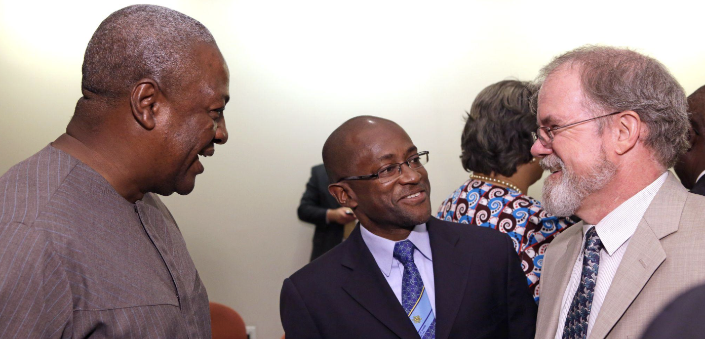 Prof. Yaw Nyarko hosts H.E. John Mahama, the President of the Republic of Ghana at NYU NY