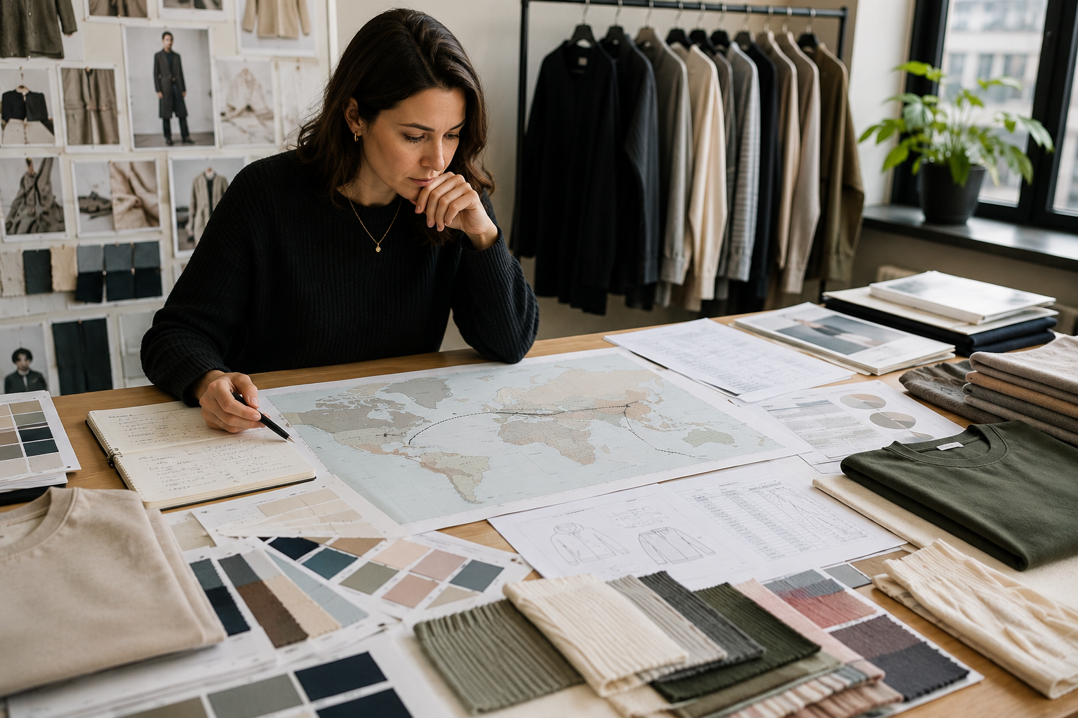 Apparel brand owner comparing manufacturing and sourcing options for a Canadian clothing business.