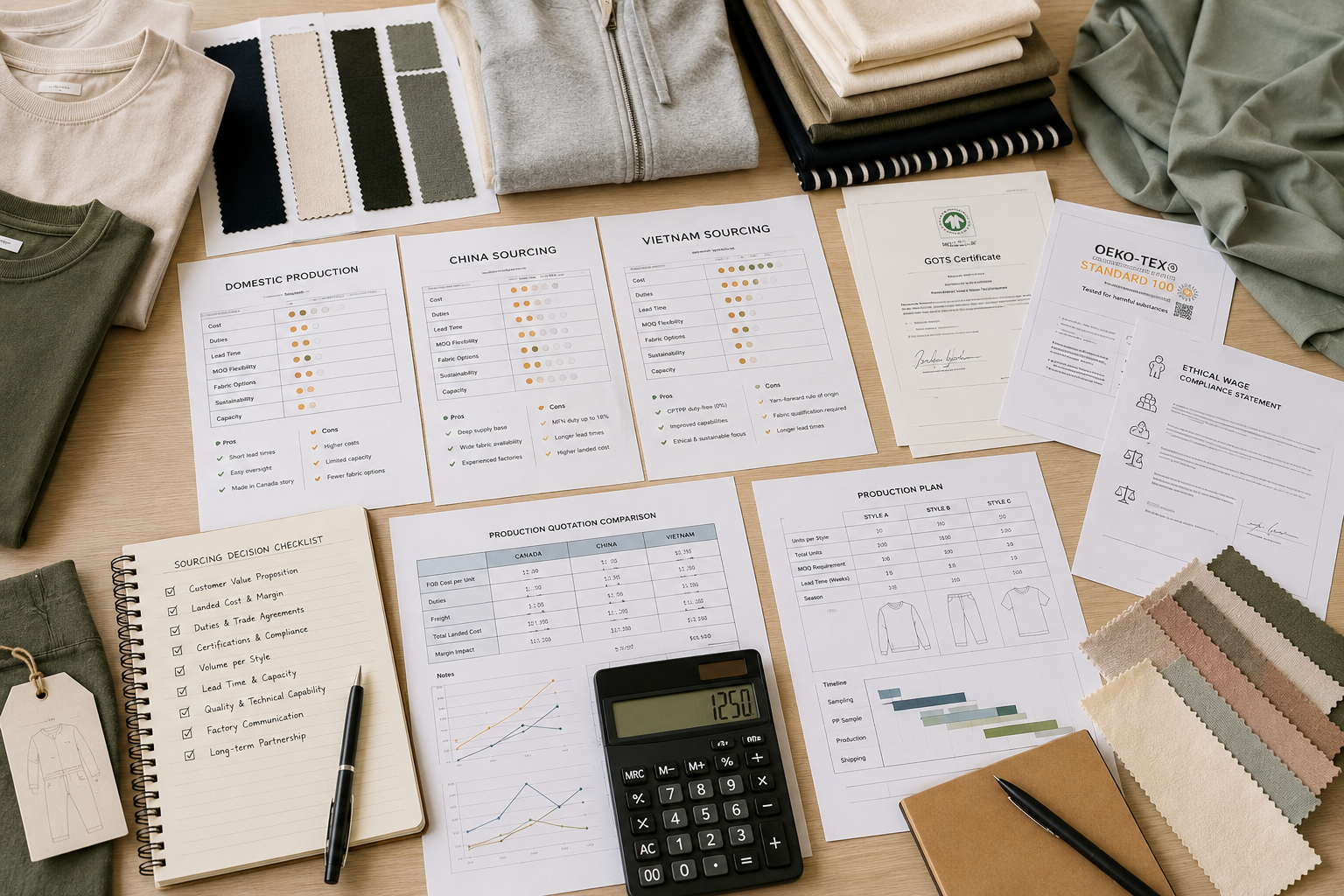 Finding a Clothing Manufacturer for Your Canadian Brand