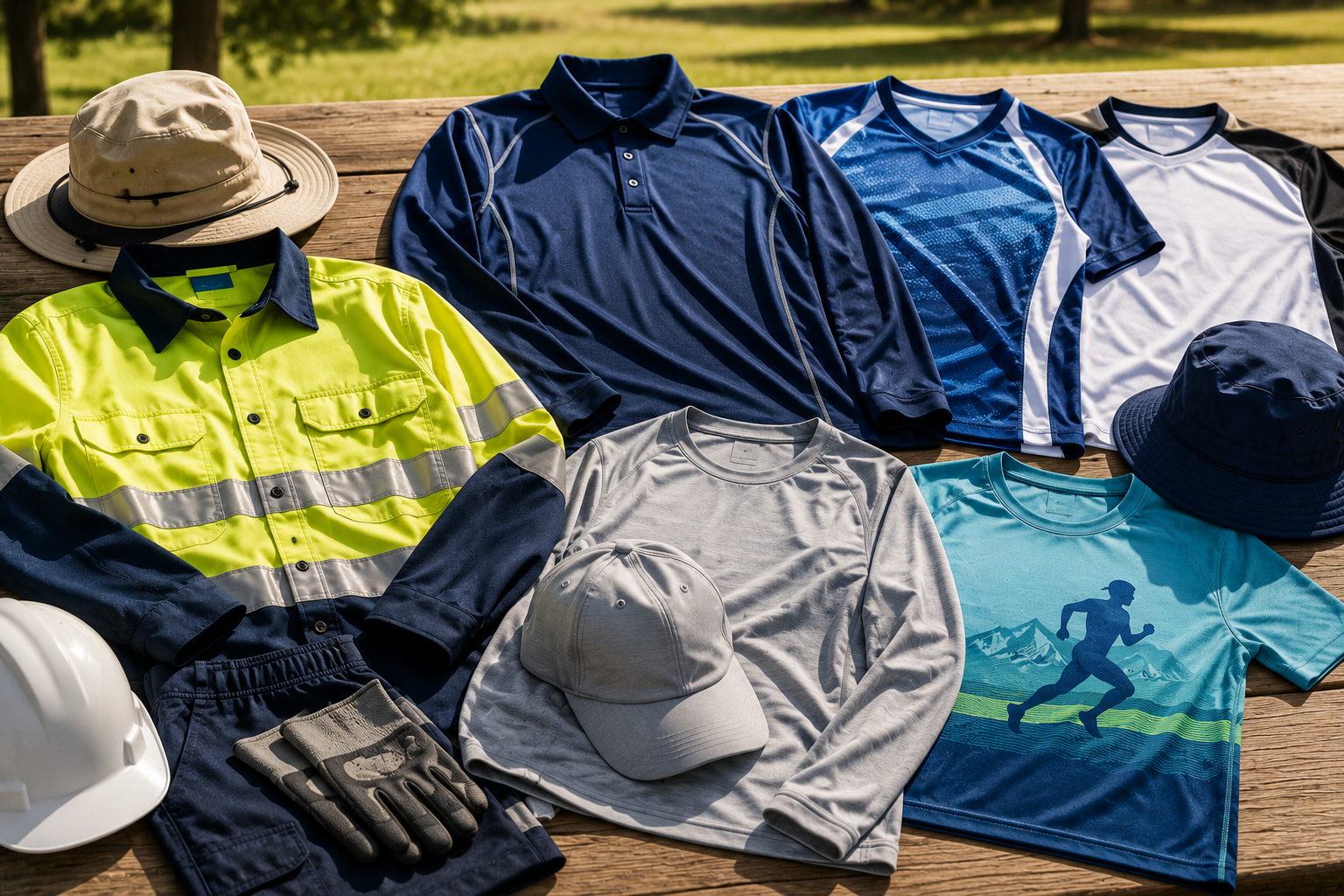 UV-Protective Uniforms for Outdoor Crews, Sports Teams, and Event Merch