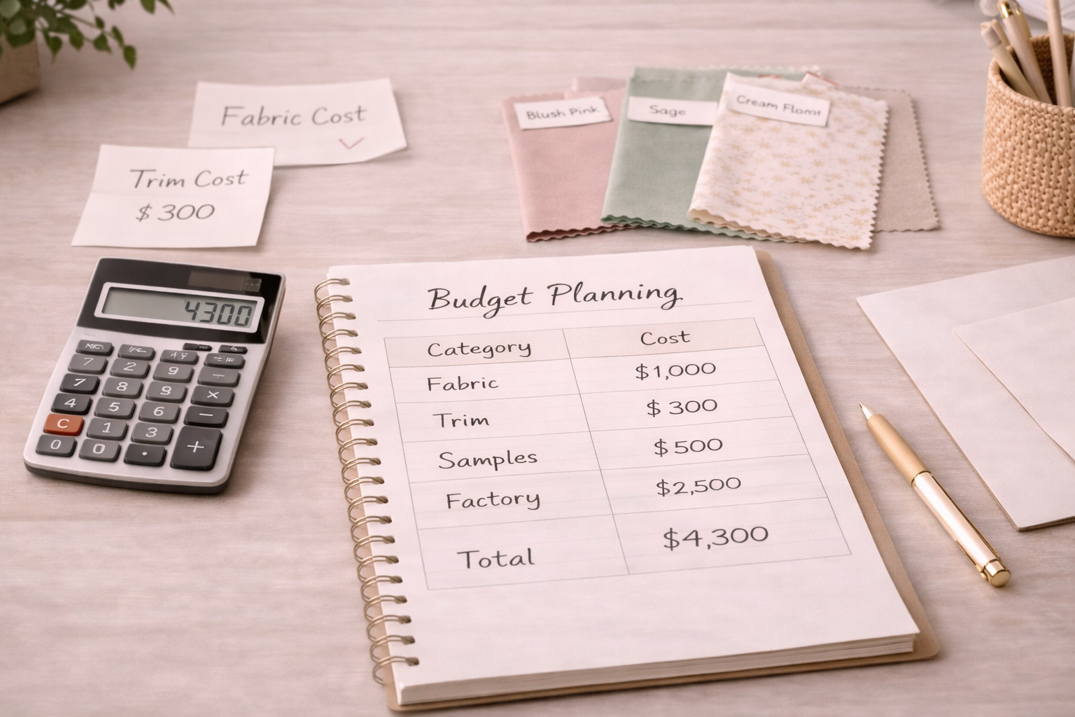 Budget planning for marathon merchandise production