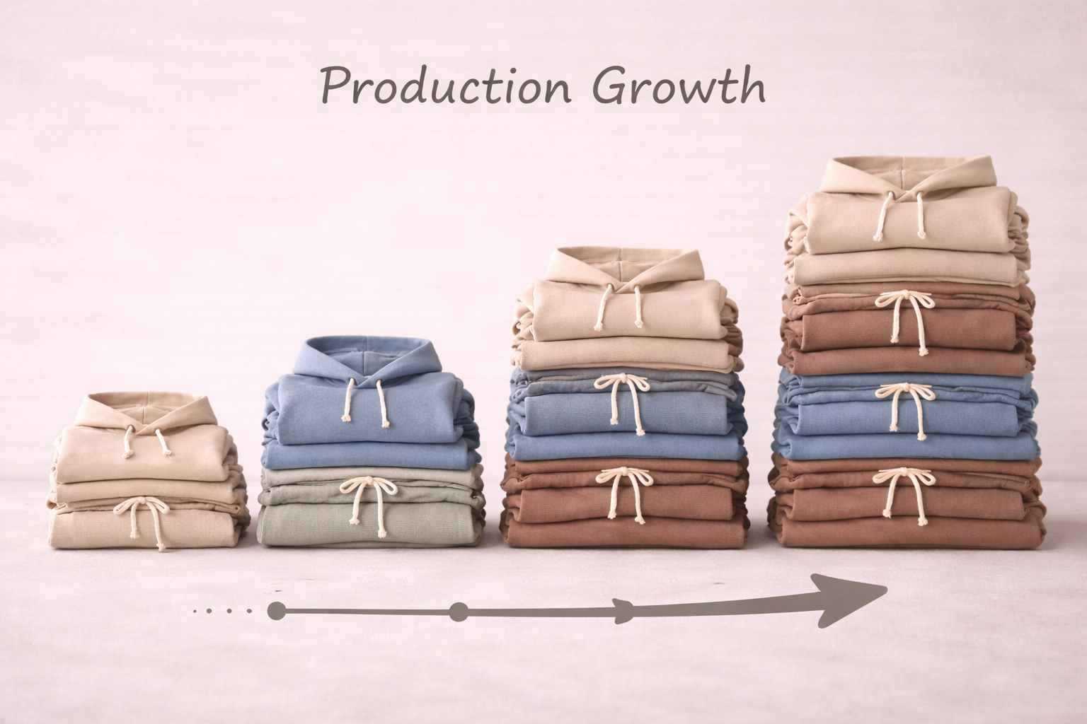 Scaling production from low MOQ to larger volumes