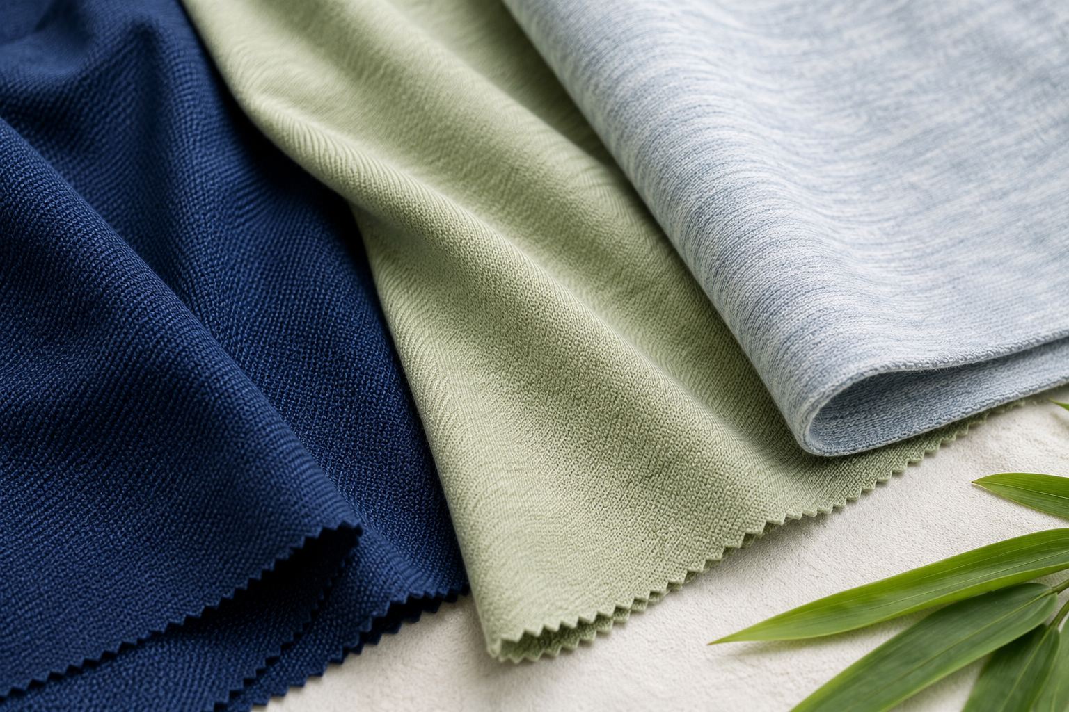 Close-up of UV-protective school uniform fabric materials