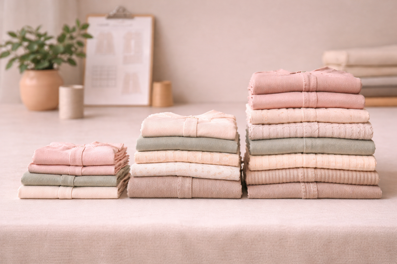 Scaling production from small to larger garment orders