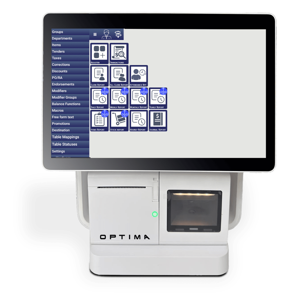 Optima GoPOS software on APOS-06