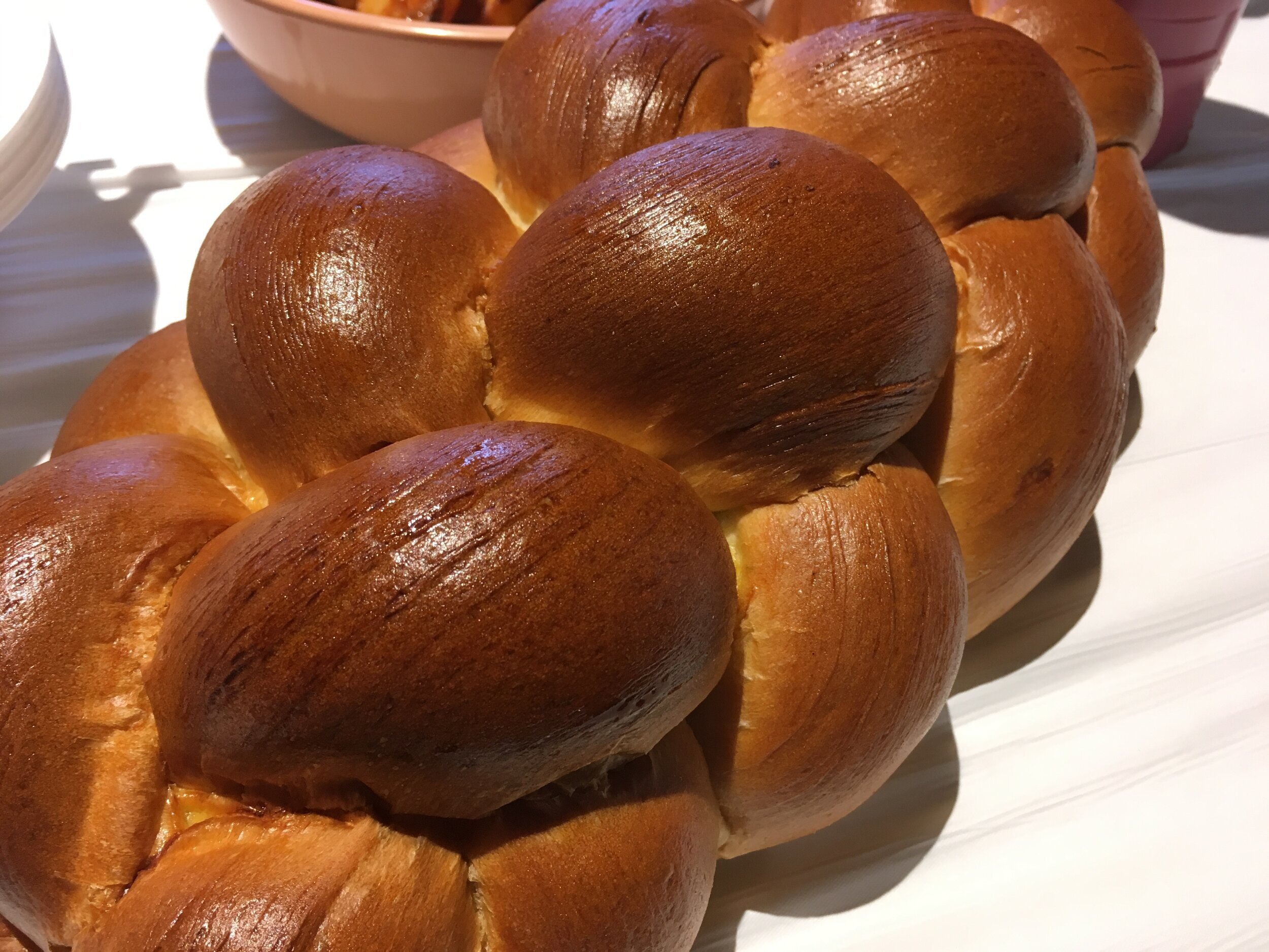 Challah baked fresh at Camp!