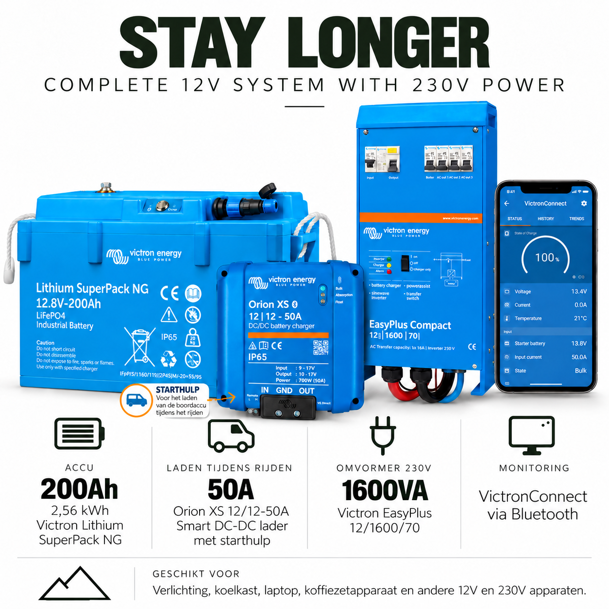 Stay longer - OG 200Ah/12V