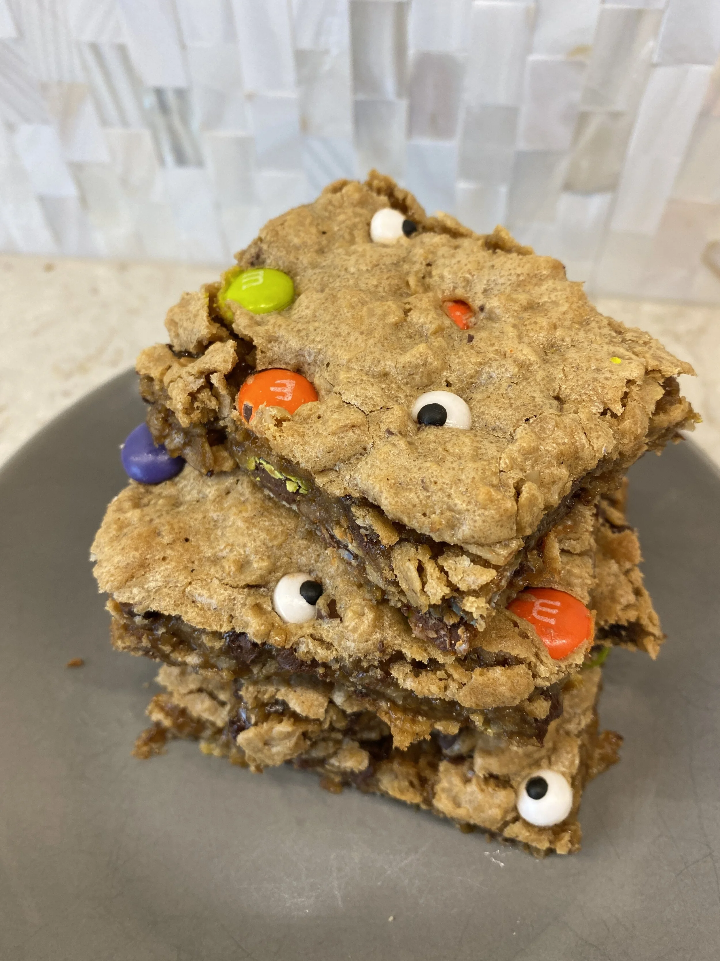 Ultimate Monster Cookie Bars