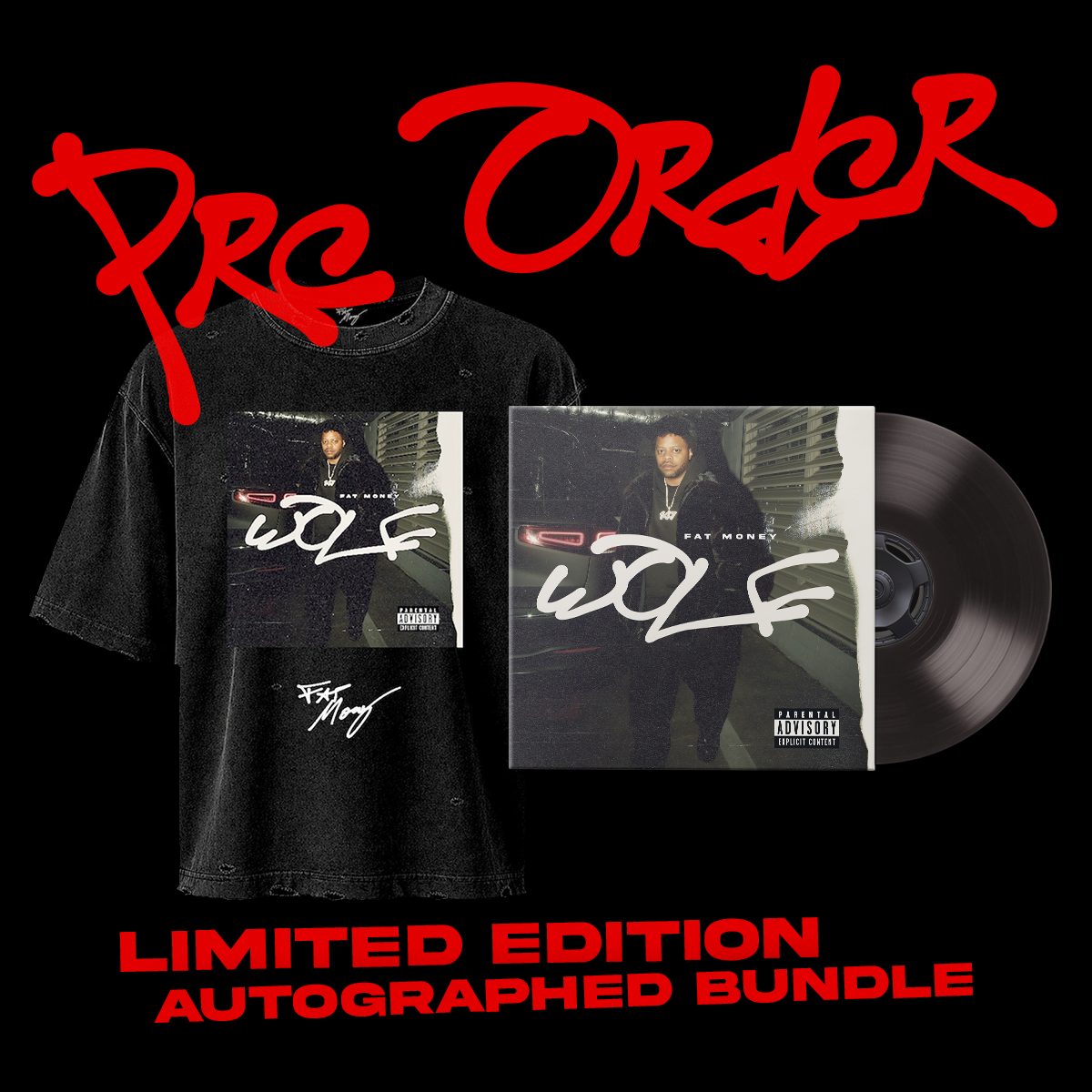(PreOrder )Exclusive "Wolf" Music Vinyl & T-Shirt Bundle