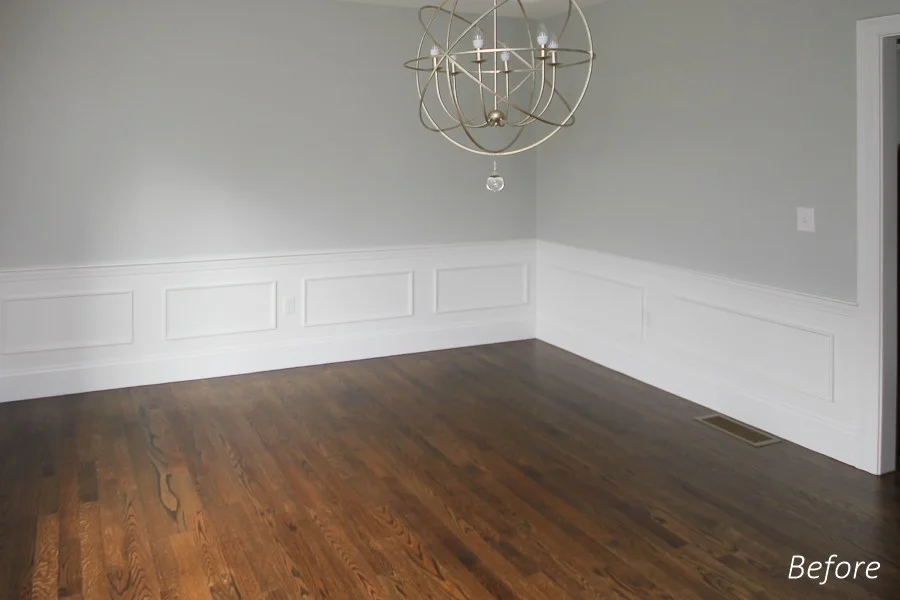 A vacant home prior to staging with BDHS