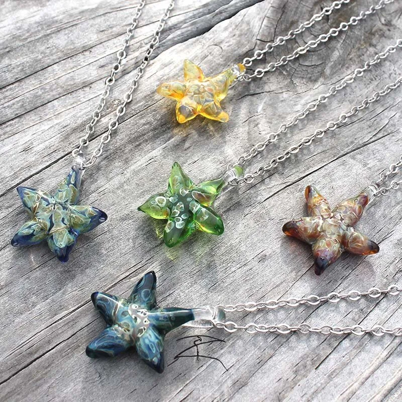 Super Cute Artisan Crafted Glass Sea 