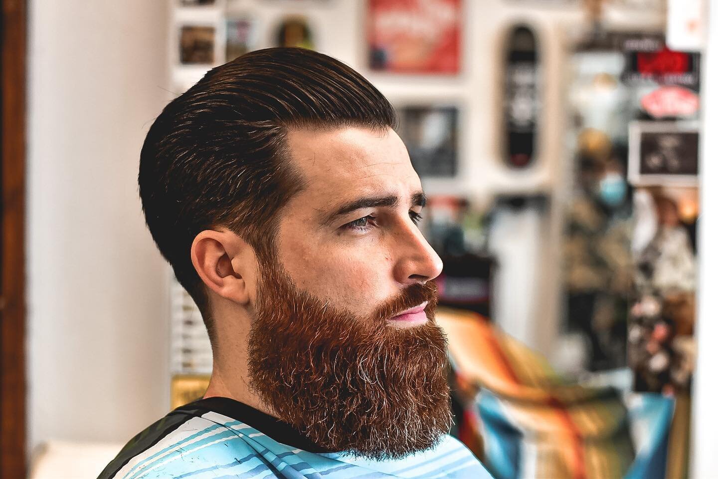 Combo haircut and beard trim! 
( yes we trim beard ) 
hair done by @diamond.dave.barber 
Pomade @oilcangrooming 
Distributed by @toucantrading