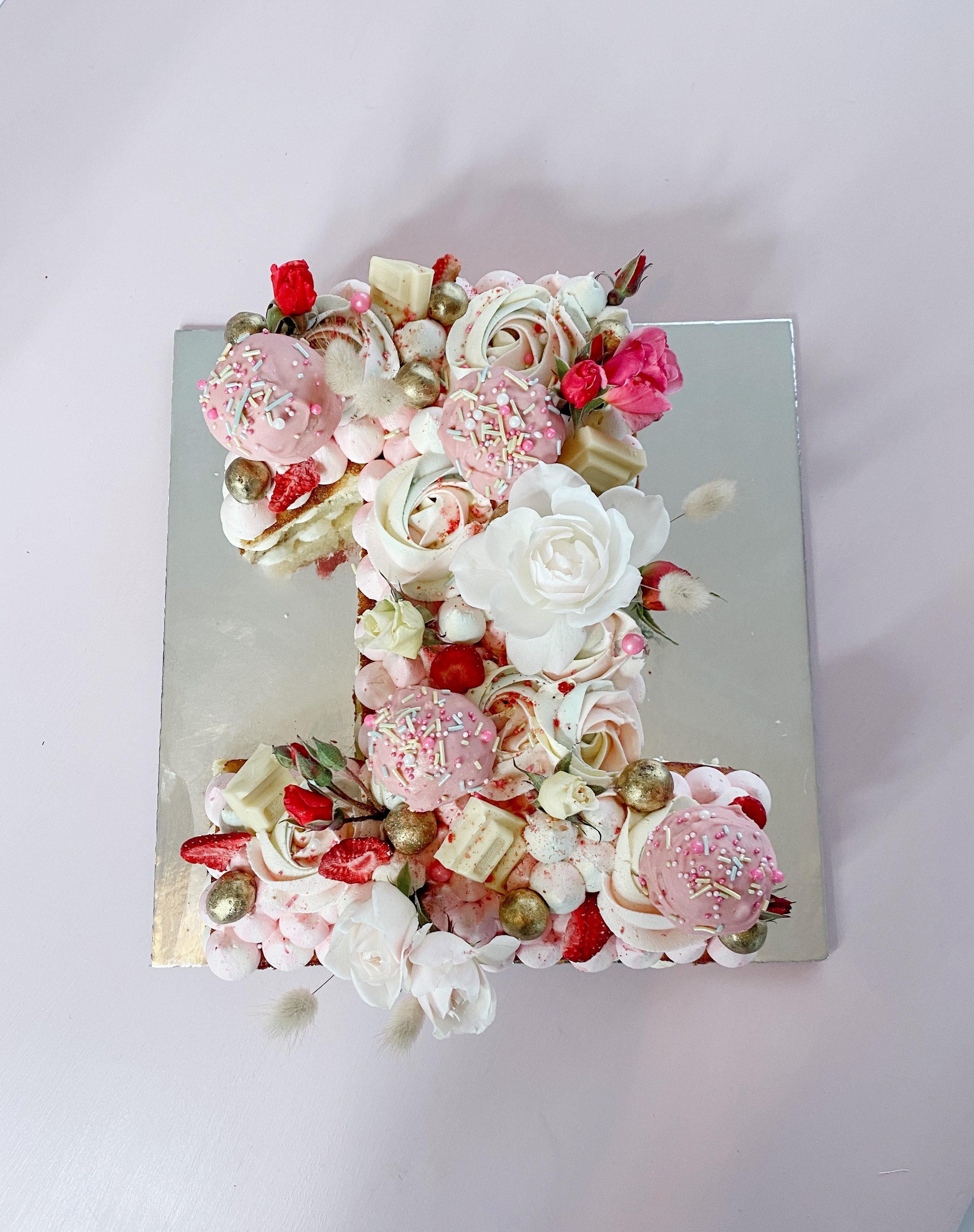 Number and letter cakes