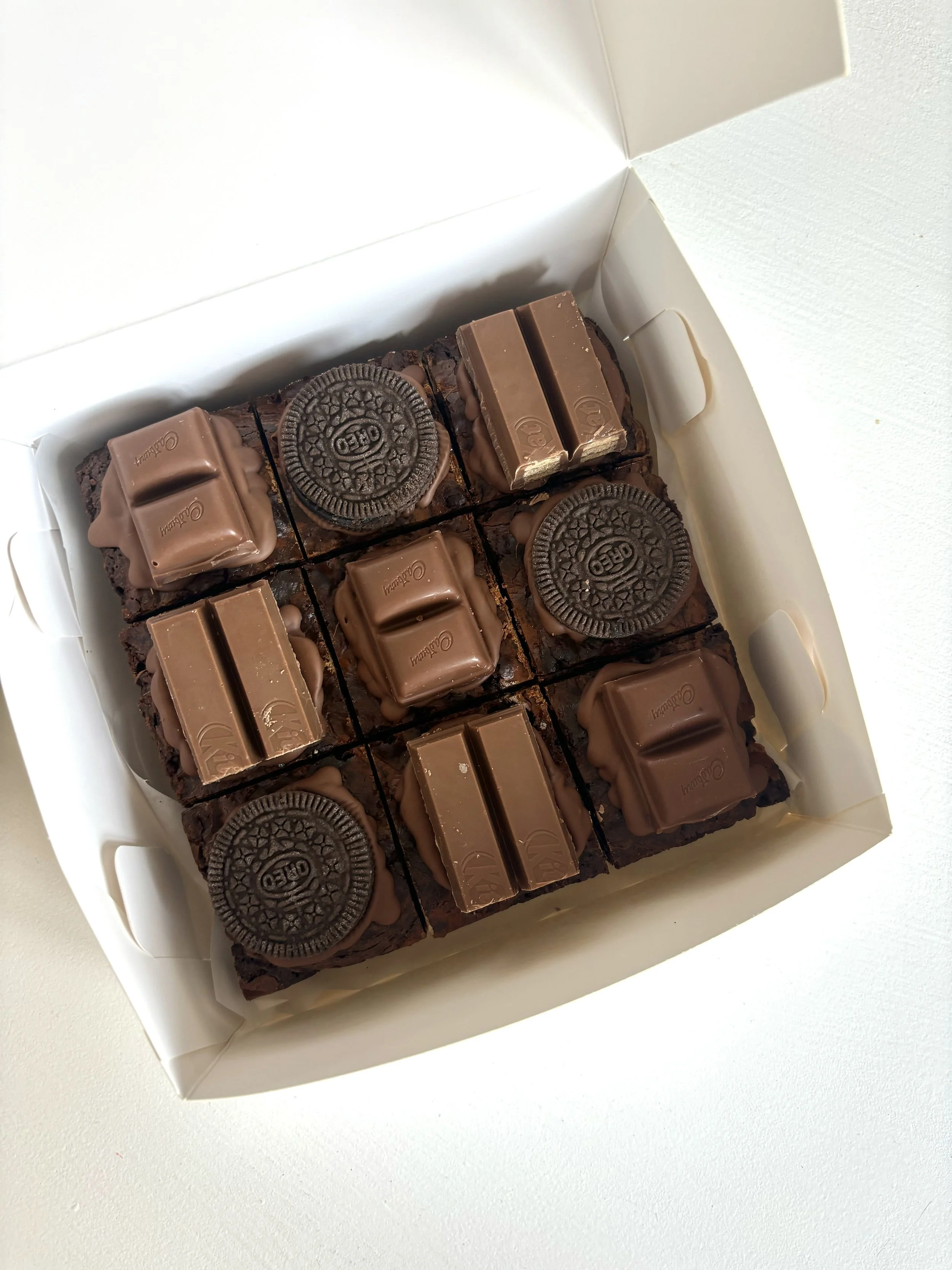 Loaded caramel brownie