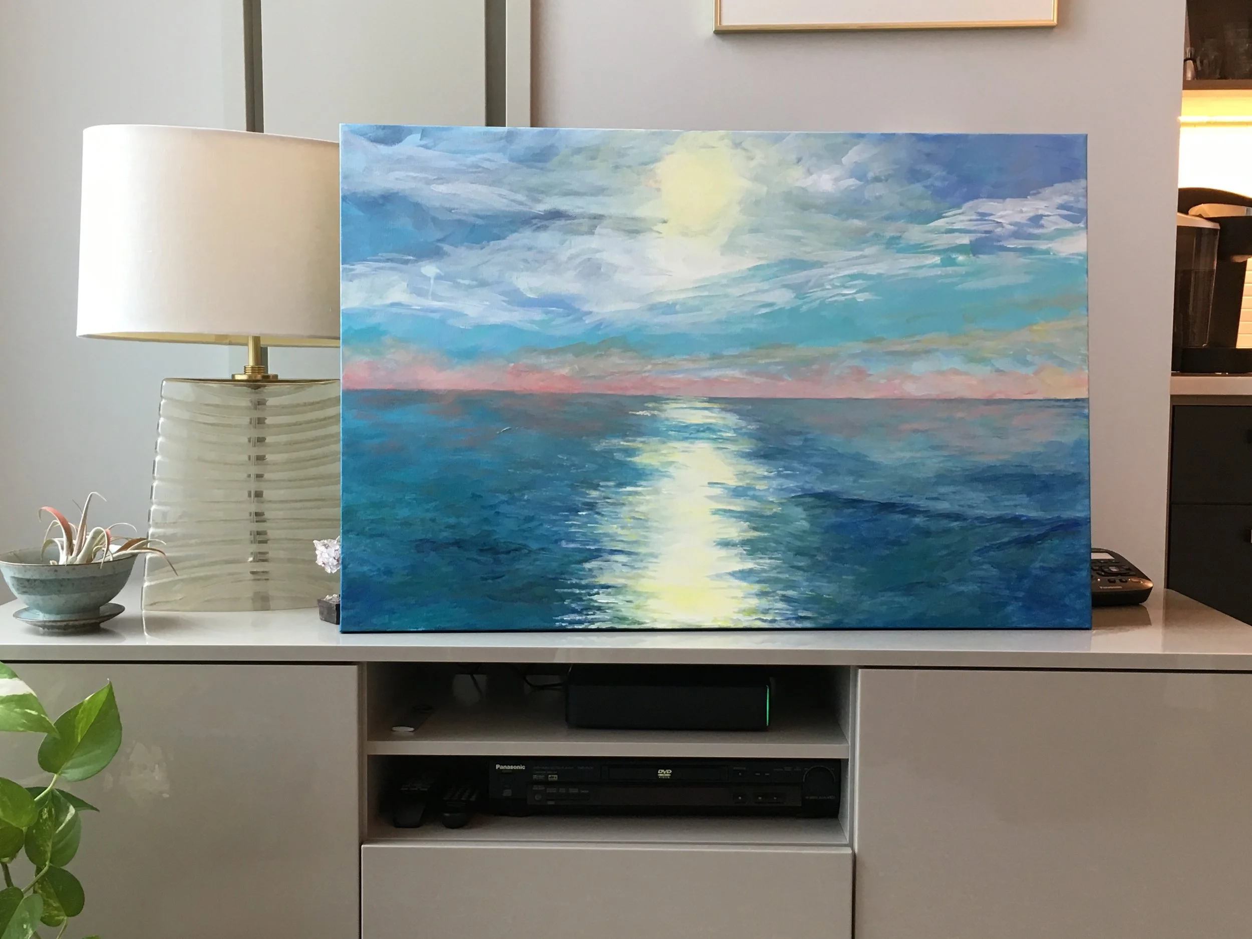 Large sunset in room.JPG