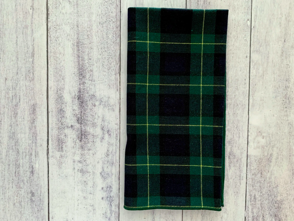 Tartan Plaid Cloth Napkin Set (4ct) — good bottle refill shop
