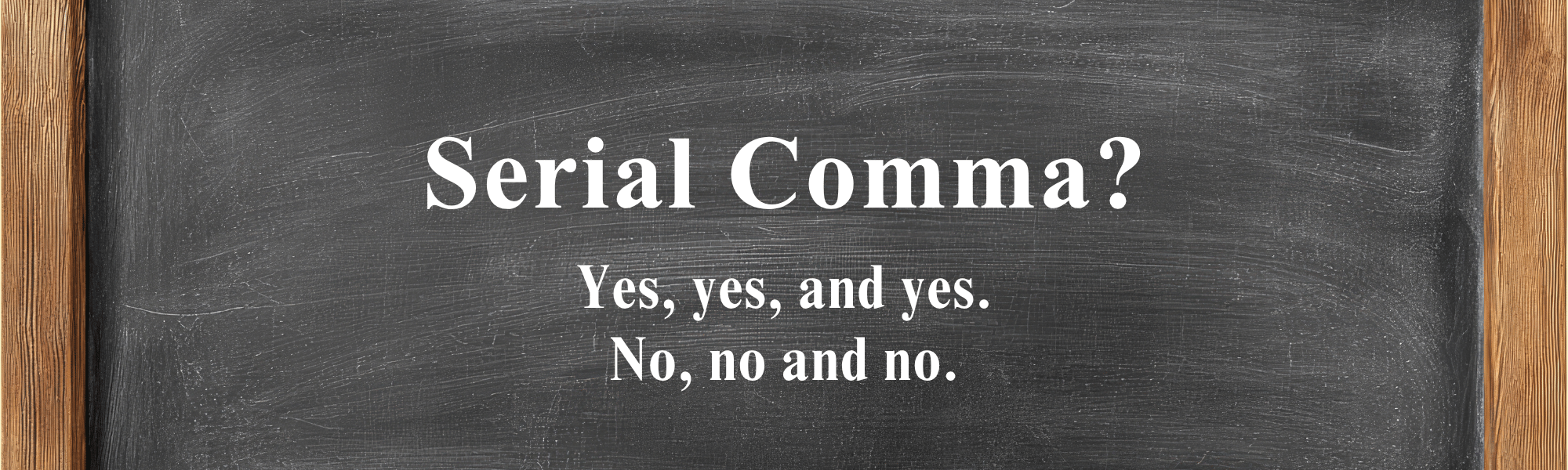 Serial comma or not?