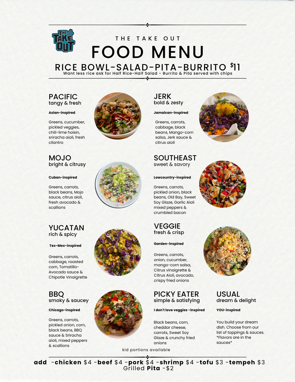Menu — The Take Out