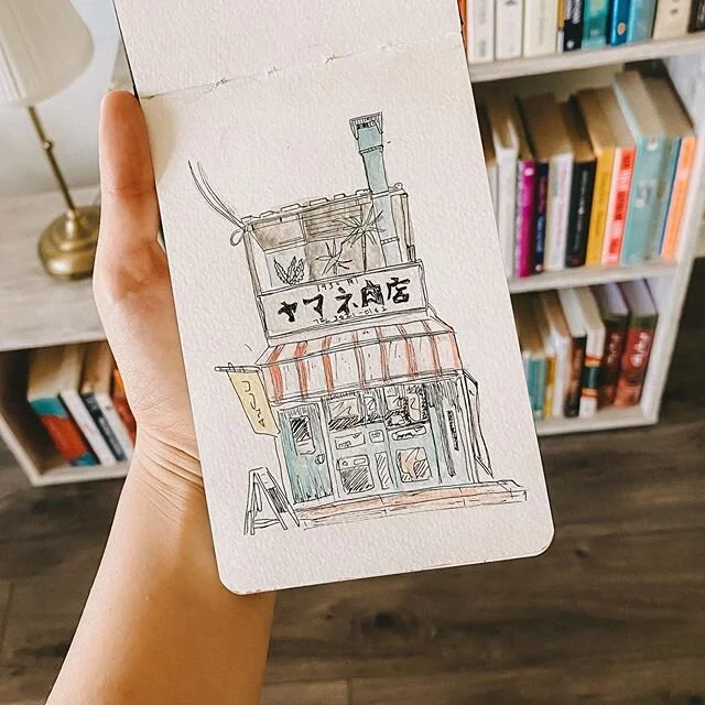 Ink and watercolour.

Inspo: @pinterest