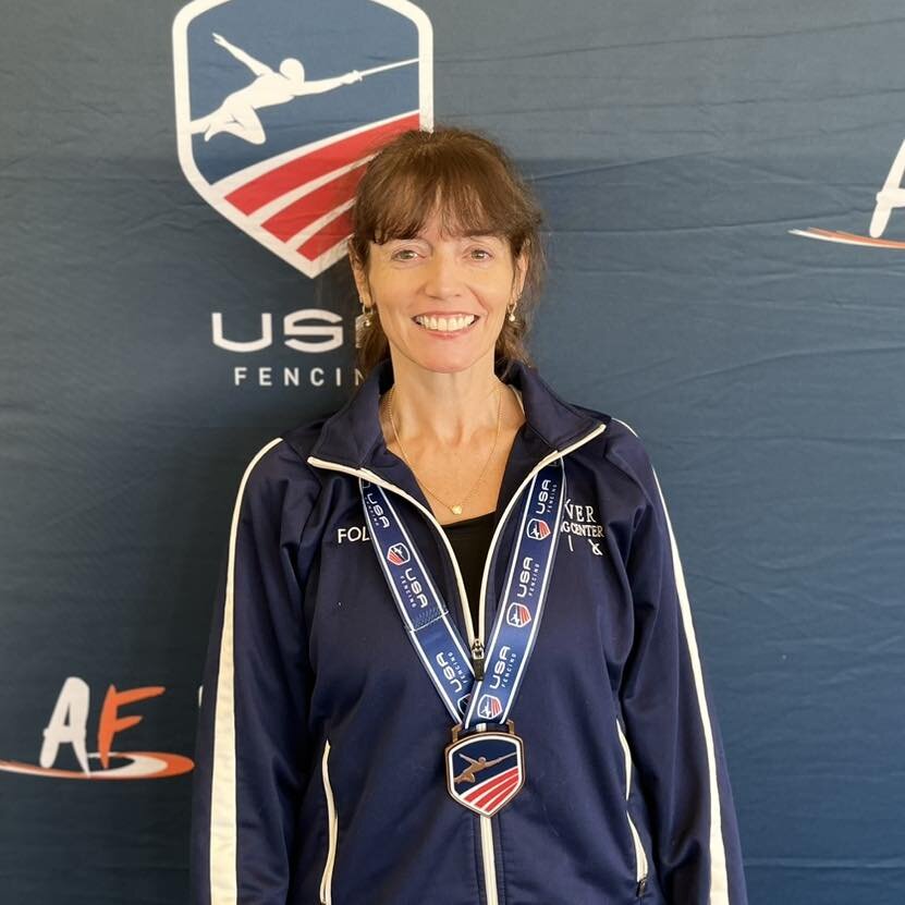 Congratulations to Eileen Foley who took 5th place in Veteran Open Women&rsquo;s Sabre.  Rebecca Freyre was 13th. 

#denverfencing #denverfencingcenter #denvercolorado #usafencing #fencing #denver #sabre #womensabre #womensabre🤺