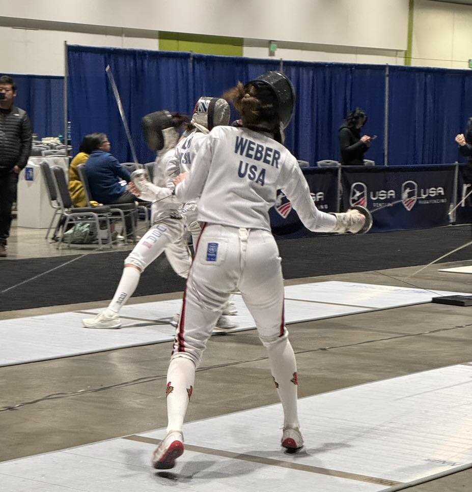 Nora Weber finished 27th in the nation in Division I event in Women&rsquo;s Epee.  These National Points will make her eligible to fence Division I National Championships in Salt Lake City! 

In her Ivy League matches recently, Nora went 3-0 against 