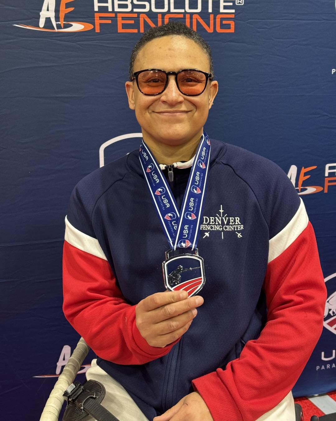 Jataya Taylor won her 2nd medal of the weekend, earning 🥈 the Silver Medal in Para Women&rsquo;s Foil. 

#denverfencing #denverfencingcenter #denvercolorado #usafencing #denver #fencing #foil #womenfoil #parafencing