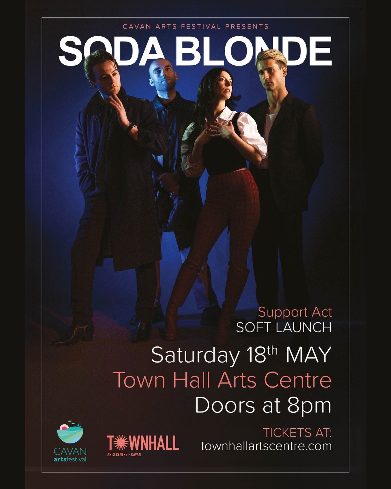 We play the Town Hall Arts Centre for @cavanartsfestival on Saturday May 18 with support from Soft Launch. Tickets on sale now!