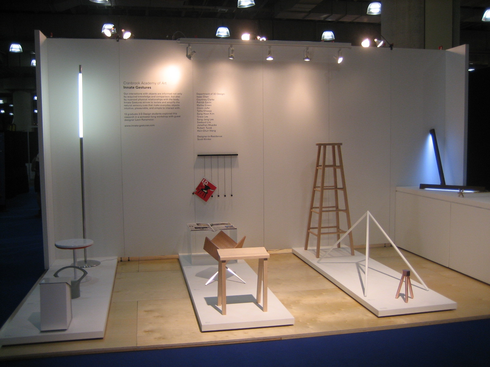   View of exhibition booth at ICFF 2009.  