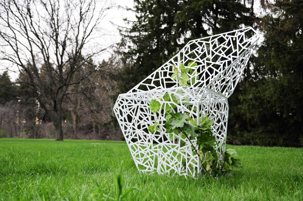   Trellis Chair by Chih-Yun (Angela) Chao, 2011  Powder-coated Steel 