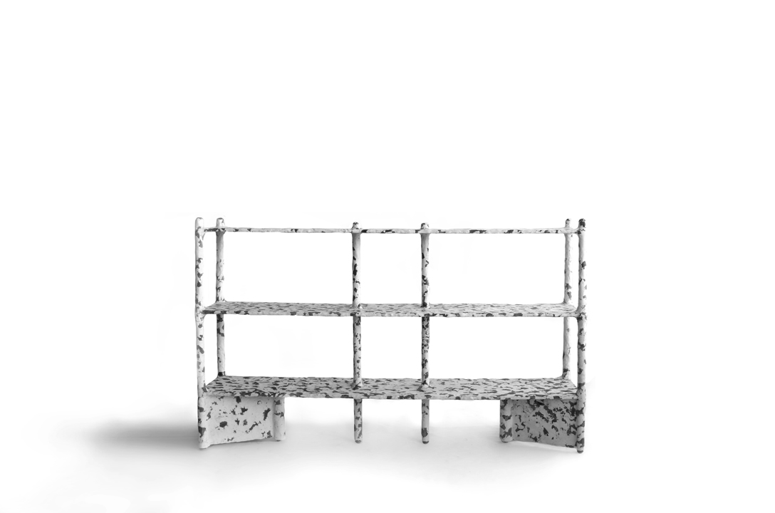   Speckled Shelf by Ross Hansen (3D ‘09) for Volume Gallery.    http://rosshansendesign.com  