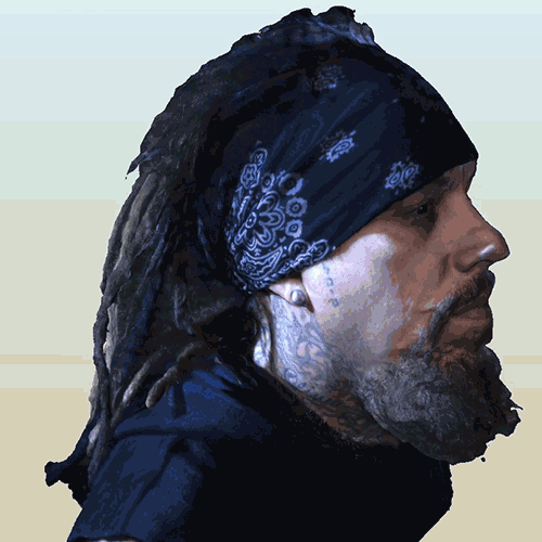 Photogrammetry (2D photographs used to create a 3D model) of the band members was used for the particle explosions seen in the video.