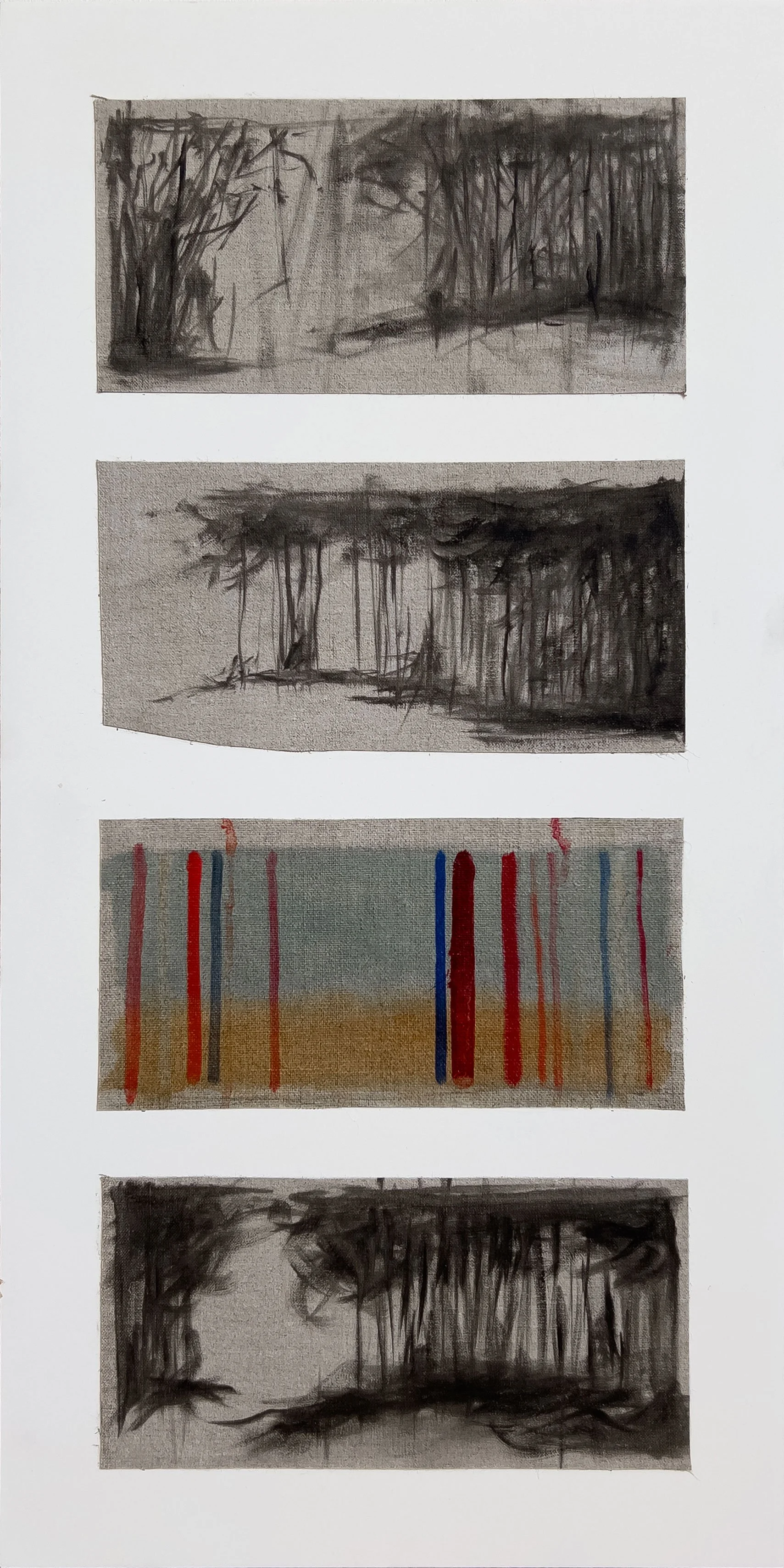 Síológa 2 (Seedlings 2) - 2026, Oil on Linen on Panel, 24x12