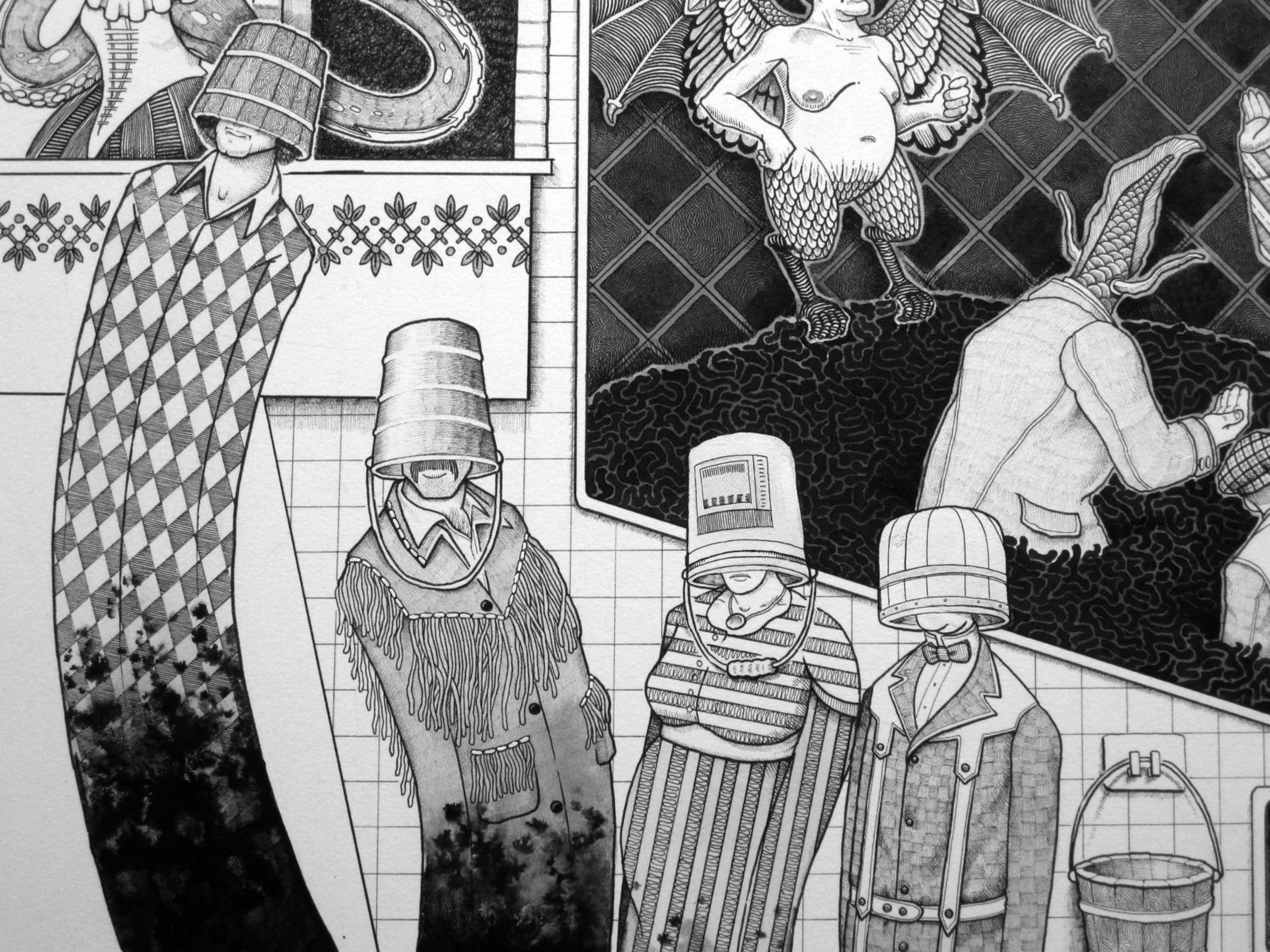 Various bucket spirits