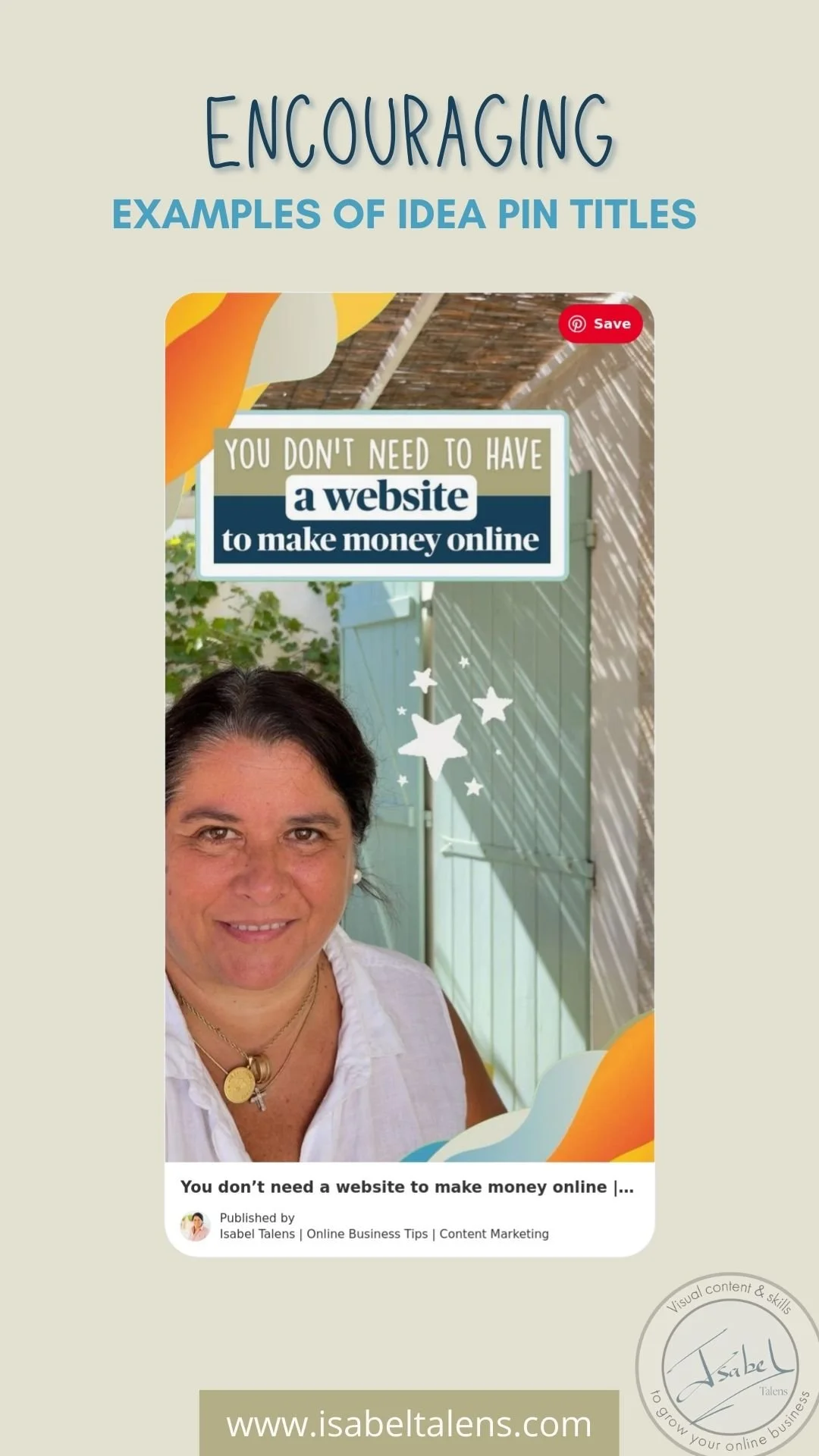 How to easily make your ideas pin irresistible every time Idea pins for business — Isabel Talens